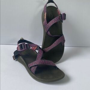 Chaco Pink and Black Adventure Sandals